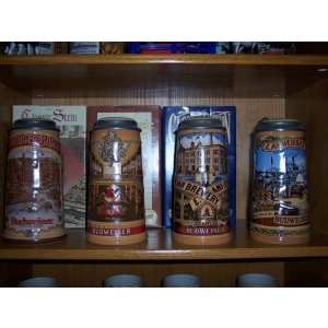 Budweiser Classic Edition Series Steins Set